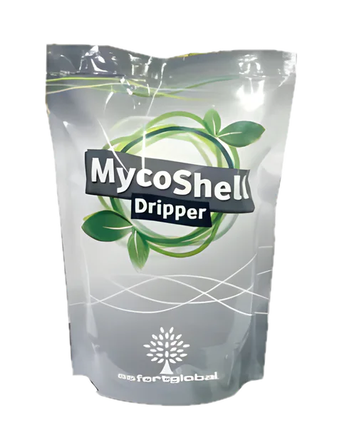 Mycoshell Dripper — Asfert Global ambalajı · Topraklı Tarım Konya
